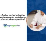 ¿Cuáles son las industrias en las que más ventajas se ofrecen a los empleados?