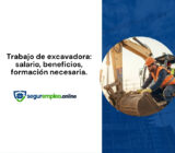Trabajo de excavadora: salario, beneficios, formación necesaria.